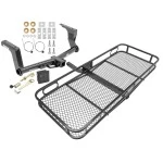 Trailer Tow Hitch For 13-15 Subaru XV Crosstrek Basket Cargo Carrier Platform Hitch Lock and Cover