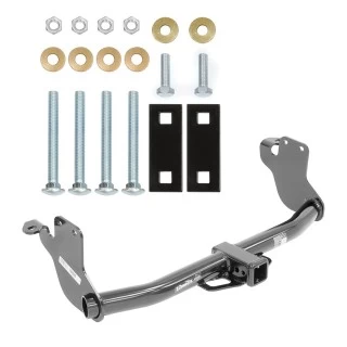 Trailer Tow Hitch For 11-26 Mitsubishi Outlander Sport RVR Platform Style 2 Bike Rack w/ Anti Rattle Hitch Lock