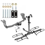 Trailer Tow Hitch For 11-26 Mitsubishi Outlander Sport RVR Platform Style 2 Bike Rack w/ Anti Rattle Hitch Lock