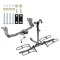 Trailer Tow Hitch For 11-26 Mitsubishi Outlander Sport RVR Platform Style 2 Bike Rack w/ Anti Rattle Hitch Lock
