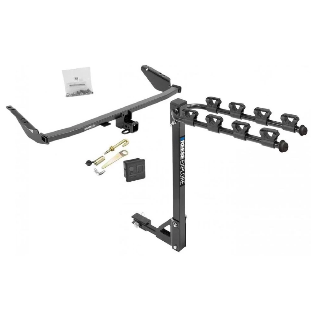 Custom Fit Trailer Hitch 4 Bike Carrier Security J-Pin Rubber Hitch Plug Cover Installation Hardware Installation Instructions 76112 1393100G 63201 7010 Draw-Tite Trailer Tow Hitch 4 Bike Rack 11-20 Toyota Sienna tilt away adult or child arms fold down c Trailer Tow Hitch w/ 4 Bike Rack For 11-20 Toyota Sienna tilt away adult or child arms fold down carrier w/ Lock and Cover