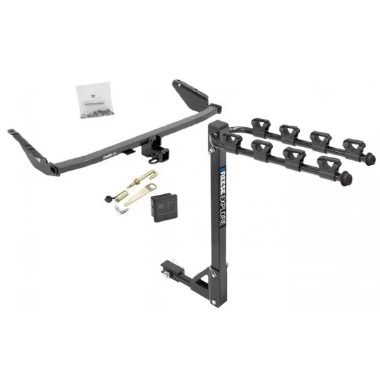 Custom Fit Trailer Hitch 4 Bike Carrier Security J-Pin Rubber Hitch Plug Cover Installation Hardware Installation Instructions 76112 1393100G 63201 7010 Draw-Tite Trailer Tow Hitch 4 Bike Rack 11-20 Toyota Sienna tilt away adult or child arms fold down c Trailer Tow Hitch w/ 4 Bike Rack For 11-20 Toyota Sienna tilt away adult or child arms fold down carrier w/ Lock and Cover