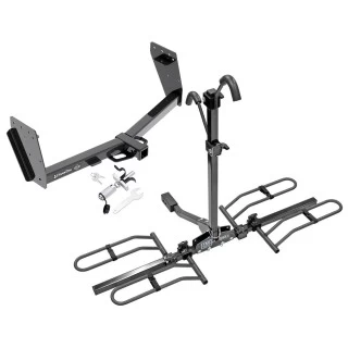 Trailer Tow Hitch For 15-21 Mitsubishi L200 Triton Platform Style 2 Bike Rack w/ Anti Rattle Hitch Lock 