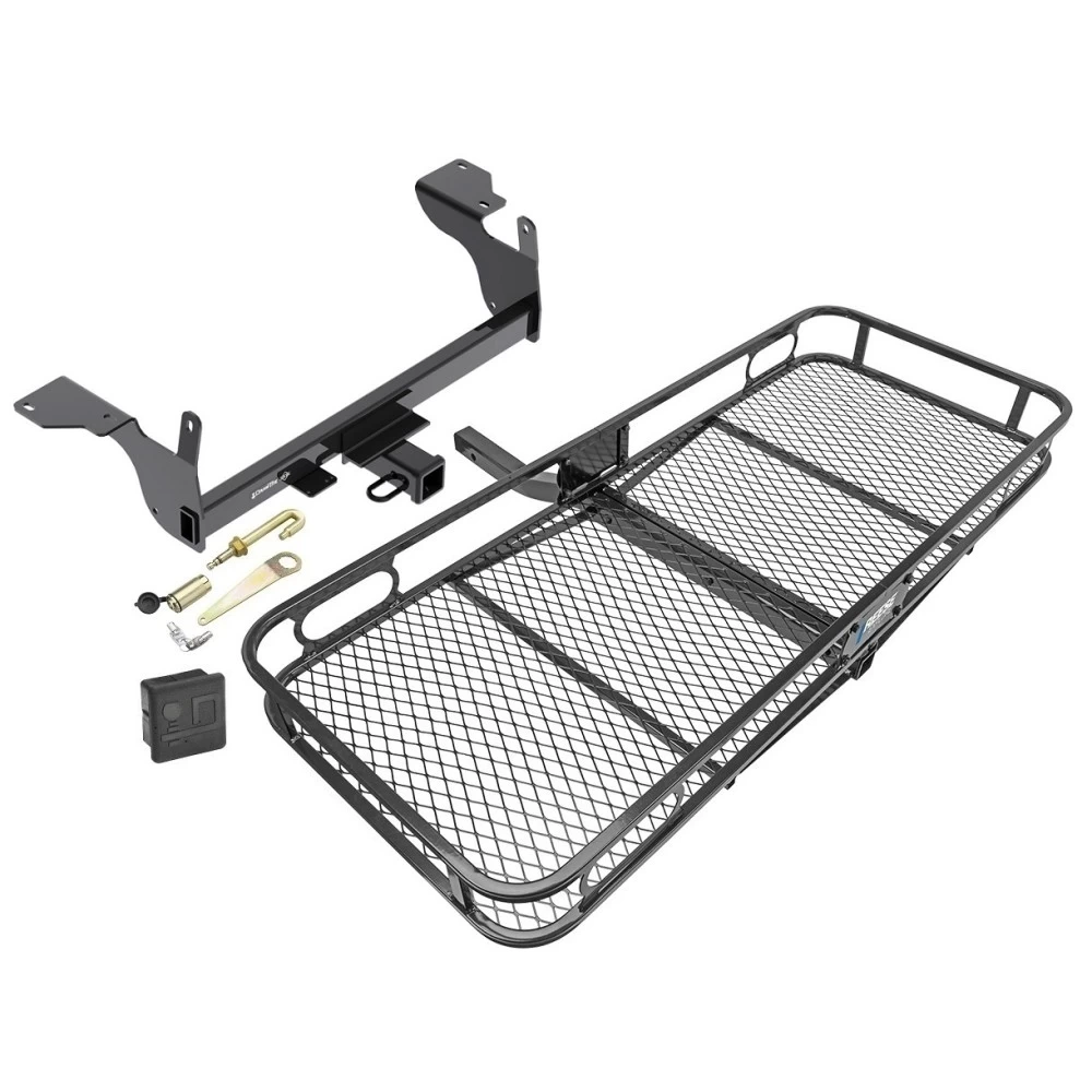Trailer Tow Hitch For 14-17 Volvo XC60 Basket Cargo Carrier Platform Hitch Lock and Cover