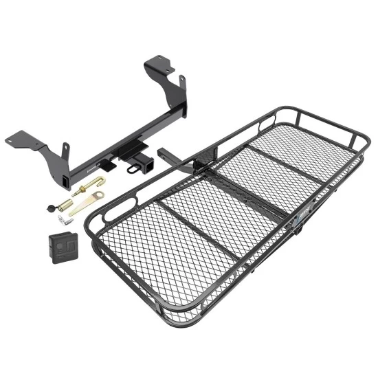 Trailer Tow Hitch For 14-17 Volvo XC60 Basket Cargo Carrier Platform Hitch Lock and Cover
