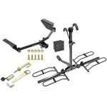 13-18 Toyota RAV4 Trailer Hitch Bundle Bike Rack Carrier Silencing J-Pin w/ Keys Tow Plug Cover