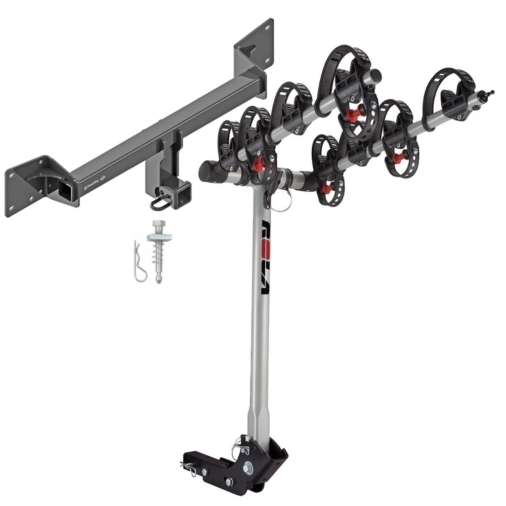 Trailer Tow Hitch For 18-27 Audi Q5 SQ5 w/ 4 Bike Carrier Rack