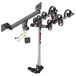 Trailer Tow Hitch For 18-27 Audi Q5 SQ5 4 Bike Rack w/ Hitch Lock and Cover