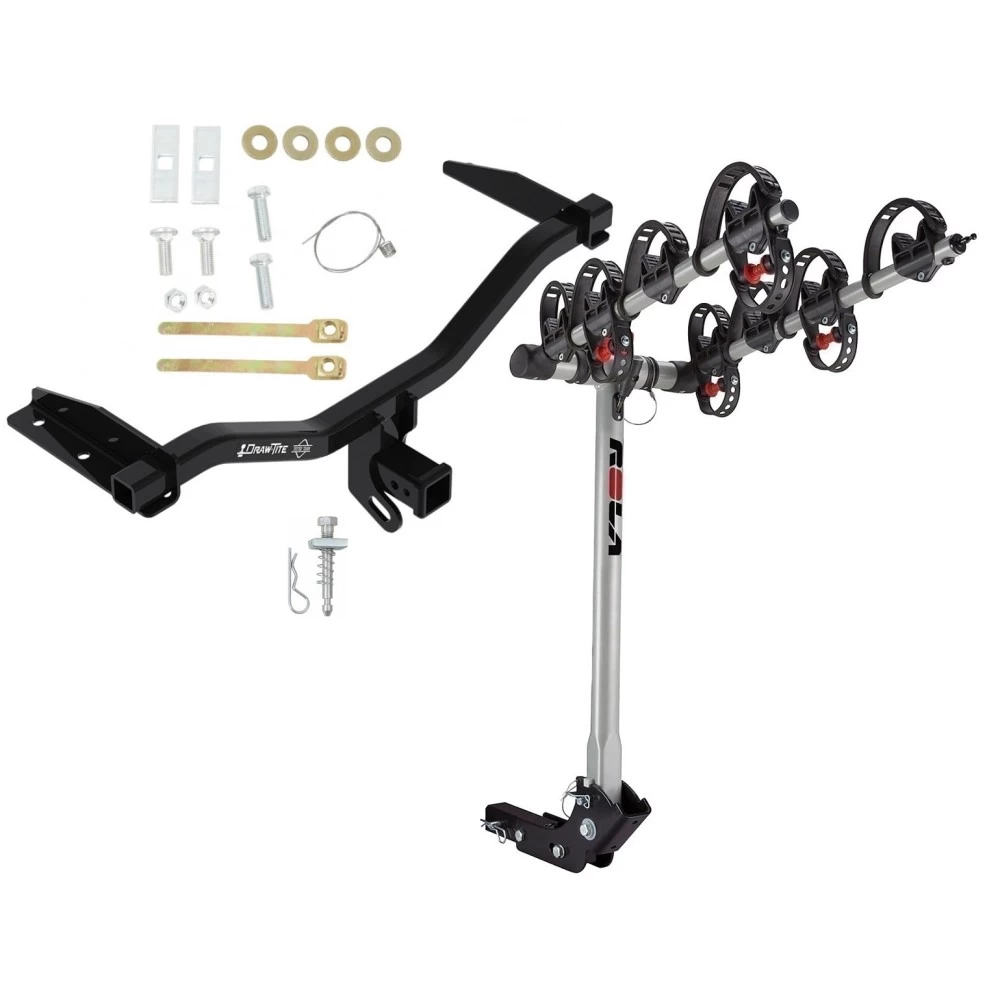 Trailer Tow Hitch For 18-19 Chevy Equinox 18-20 GMC Terrain Diesel Only w/ 4 Bike Carrier Rack