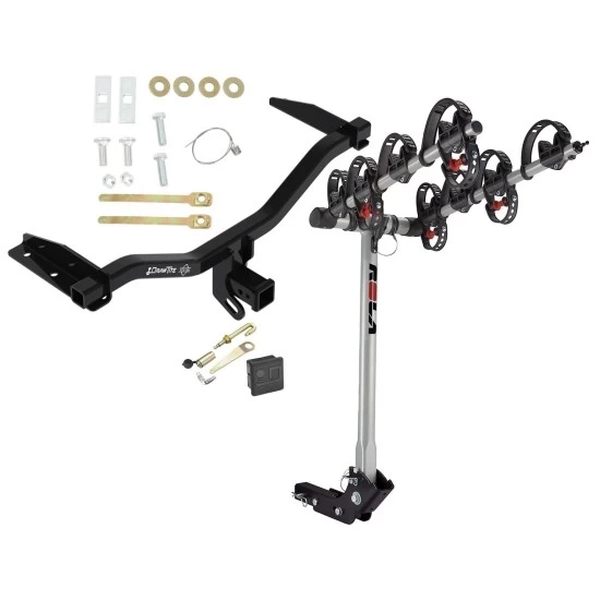 Trailer Tow Hitch For 18-19 Chevy Equinox 18-20 GMC Terrain Diesel Only 4 Bike Rack w/ Hitch Lock and Cover