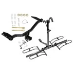 Trailer Tow Hitch For 18-19 Chevy Equinox 18-20 GMC Terrain Diesel Only Platform Style 2 Bike Rack w/ Anti Rattle Hitch Lock