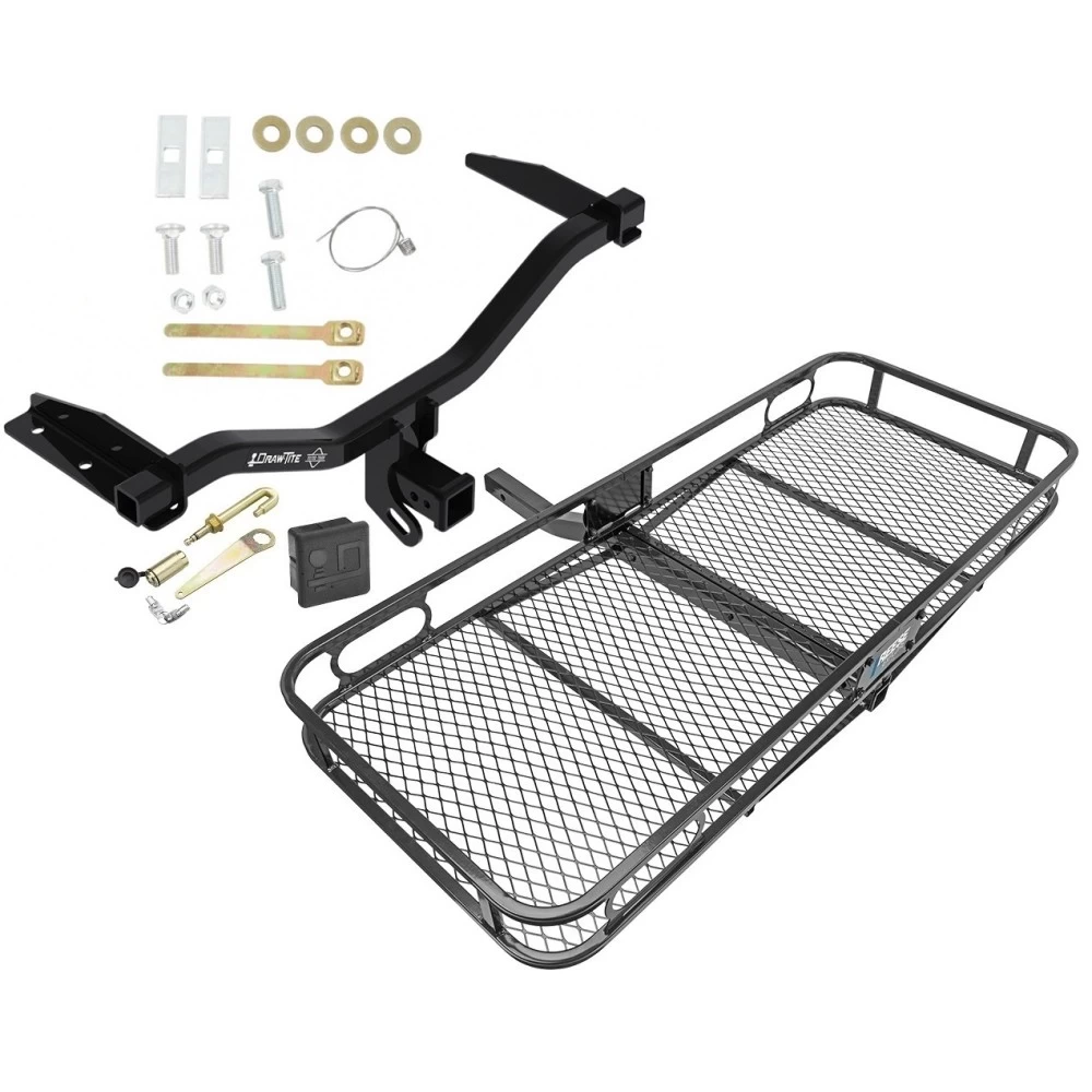 Trailer Tow Hitch For 18-19 Chevy Equinox 18-20 GMC Terrain Diesel Only Basket Cargo Carrier Platform Hitch Lock and Cover