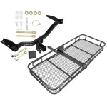 Trailer Tow Hitch For 18-19 Chevy Equinox 18-20 GMC Terrain Diesel Only Basket Cargo Carrier Platform Hitch Lock and Cover
