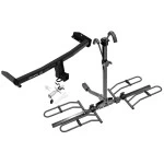 Trailer Tow Hitch For 09-20 Dodge Journey Platform Style 2 Bike Rack w/ Anti Rattle Hitch Lock