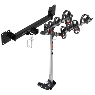 Trailer Tow Hitch For 18-23 Land Rover Range Rover Velar w/ 4 Bike Carrier Rack
