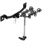Trailer Tow Hitch For 19-26 Cadillac XT4 w/ 4 Bike Carrier Rack