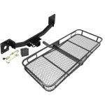 Trailer Tow Hitch For 19-26 Cadillac XT4 Basket Cargo Carrier Platform Hitch Lock and Cover