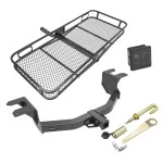 Trailer Tow Hitch For 19-24 Chevy Silverado 1500 GMC Sierra 1500 Basket Cargo Carrier Platform Hitch Lock and Cover