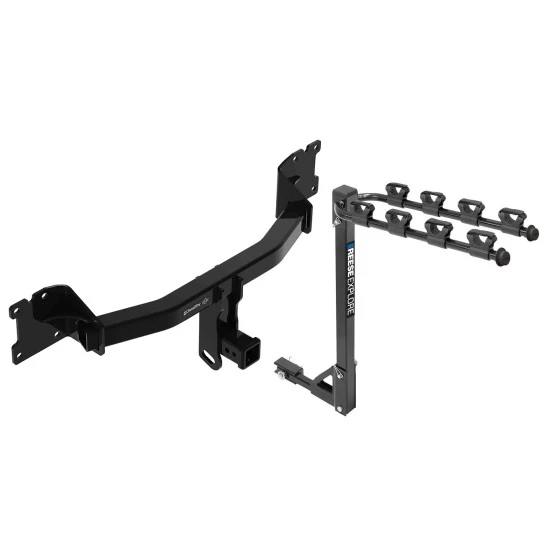Trailer Tow Hitch For 20-25 Porsche Cayenne Coupe tilt away adult or child arms fold down carrier