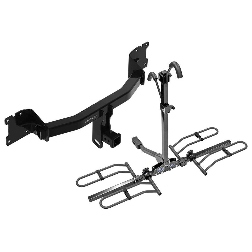 Trailer Tow Hitch For 20-25 Porsche Cayenne Coupe 2" Receiver Platform Style 2 Bike Rack