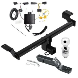 Trailer Tow Hitch For 20-22 Ford Escape All Styles Complete Package w/ Wiring and 2" Ball