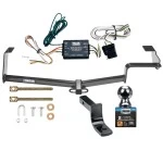 Custom Fit Trailer Hitch Wiring Harness (Requires Splicing) 1-1/4" Drop Ball-Mount w/ Pin/Clip 2" Chrome Ball Installation Hardware Installation Instructions 77139 119178 3593 7400820 Reese Trailer Tow Hitch 06-11 Honda Civic Complete Package W Reese Trailer Tow Hitch For 06-11 Honda Civic Complete Package w/ Wiring and 2" Ball
