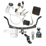 Reese Trailer Tow Hitch For 98-02 Honda Accord (Sedan) 99-03 Acura TL CL Ultimate Bundle Wiring 1-7/8" & 2" Ball and Lock