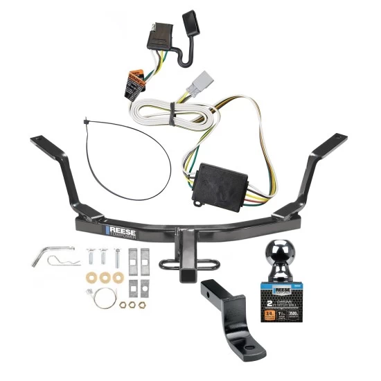 Reese Trailer Tow Hitch For 98-02 Honda Accord (Sedan) 99-03 Acura TL CL Complete Package w/ Wiring and 2" Ball