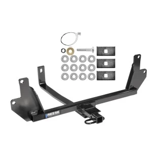 Reese Trailer Tow Hitch For 07-11 BMW 328i 09-11 xDrive Sedan 07-08 Single Muffler 1-1/4" Towing Receiver Class 1