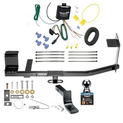 Reese Trailer Tow Hitch For 06-14 Volkswagen Jetta Sedan Exc TDI 2005 New Body Exc TDI 10-14 Golf Wagon 11-14 SportWagen Exc TDI Complete Package w/ Wiring and 2" Ball