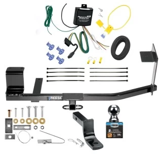 Reese Trailer Tow Hitch For 06-14 Volkswagen Jetta Sedan Exc TDI 2005 New Body Exc TDI 10-14 Golf Wagon 11-14 SportWagen Exc TDI Complete Package w/ Wiring and 2" Ball