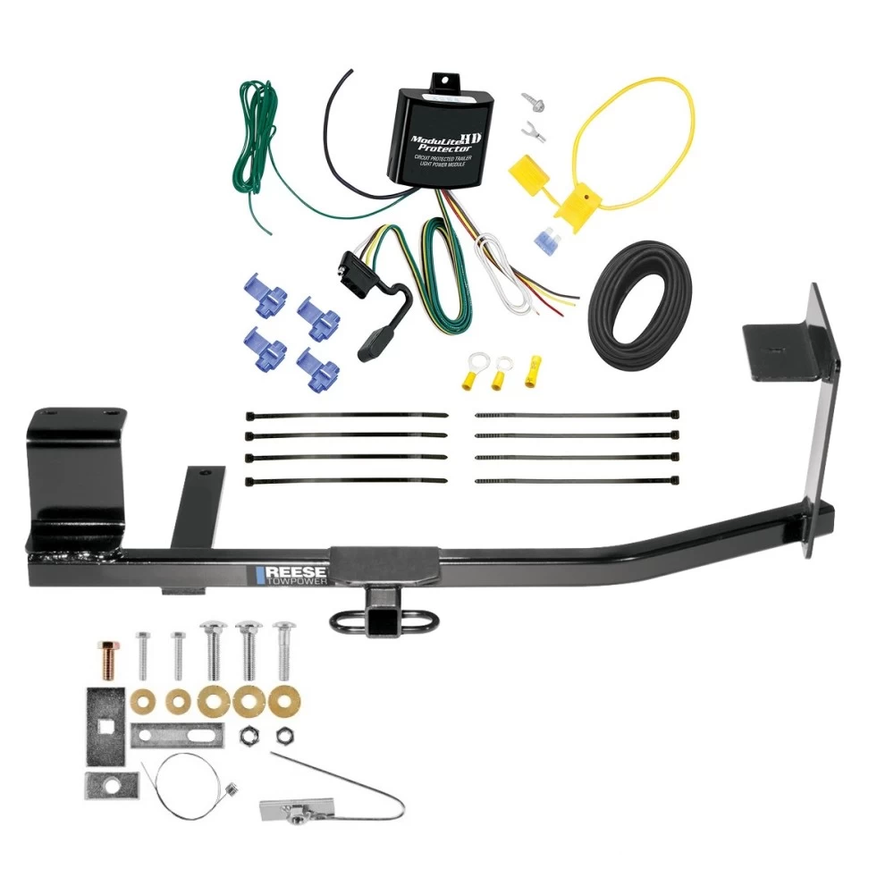 Reese Trailer Tow Hitch For 06-14 Volkswagen Jetta Sedan Exc TDI 2005 New Body Exc TDI 10-14 Golf Wagon 11-14 SportWagen Exc TDI w/ Wiring Harness Kit