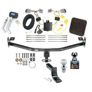 Reese Trailer Tow Hitch For 12-18 Ford Focus Sedan Ultimate Package w/ Wiring 1-7/8" & 2" Ball and Lock