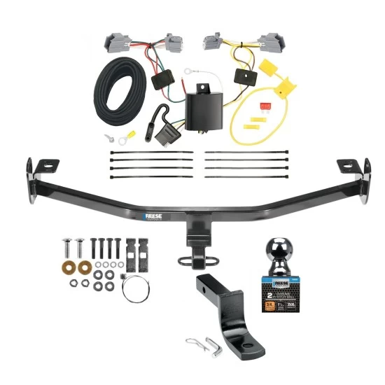 Reese Trailer Tow Hitch For 12-18 Ford Focus Sedan Complete Package w/ Wiring and 2" Ball