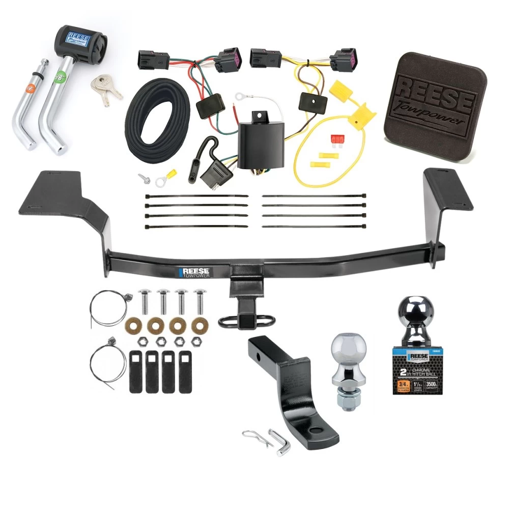 Reese Trailer Tow Hitch For 12-17 Buick Verano Exc Turbo & Dual Exhaust Deluxe Package Wiring 1-7/8" & 2" Ball and Lock