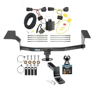 Reese Trailer Tow Hitch For 12-17 Buick Verano Exc Turbo & Dual Exhaust Complete Package w/ Wiring and 2" Ball