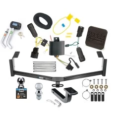 Reese Trailer Tow Hitch For 13-20 Ford Fusion Exc Sport Ultimate Bundle Wiring 1-7/8" & 2" Ball and Lock