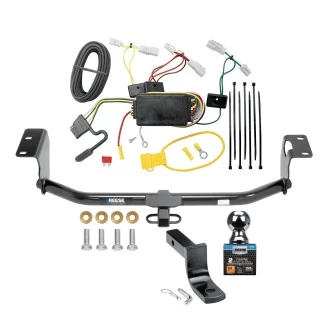 Custom Fit Trailer Hitch Wiring Harness (Plug & Play) 1-1/4" Drop Ball-Mount w/ Pin/Clip 2" Chrome Ball Installation Hardware Installation Instructions 77300 85701 3593 7400820 Reese Trailer Tow Hitch 14-19 Toyota Corolla Except Hatchback C Reese Trailer Tow Hitch For 14-19 Toyota Corolla Except Hatchback Complete Package w/ Wiring and 2" Ball