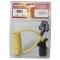 787195 Wesbar Trailer Wiring Adapter 7-Way Flat to 5-Way 4 ft. Coiled 7-Way RV Round Tow Plug Harness Flat Pin to 5-Flat 4 ft Coiled Adapter
