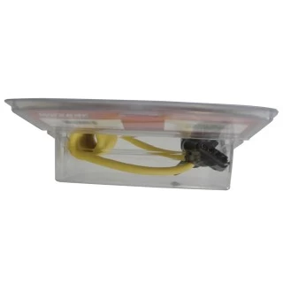 787195 Wesbar Trailer Wiring Adapter 7-Way Flat to 5-Way 4 ft. Coiled 7-Way RV Round Tow Plug Harness Flat Pin to 5-Flat 4 ft Coiled Adapter