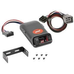 Trailer Brake Control for 14-23 Jeep Cherokee w/ Plug Play Wiring Adapter Eletric Trailer Brakes Module Box Controller Pro Series POD