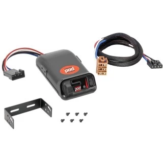 Trailer Brake Control for 99-02 Chevy Silverado GMC Sierra 1500 2500 LD 01-02 1500 HD 2500 HD 3500 w/ Plug Play Wiring Adapter Eletric Trailer Brakes Module Box Controller Pro Series POD