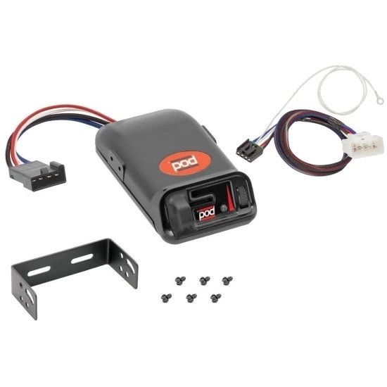 Trailer Brake Control For 16-23 Toyota Tacoma 15-17 Tundra w/ Plug Play Wiring Adapter Electric Trailer Brakes Module Box Controller Pro Series POD
