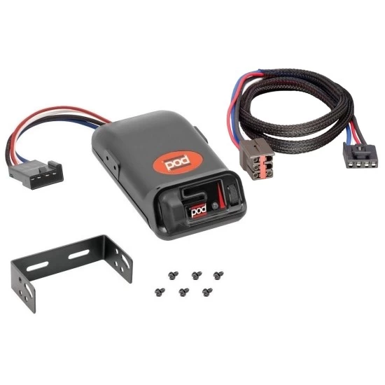 Trailer Brake Control for 99-04 Ford F-250 F-350 F-450 F550 w/ Plug Play Wiring Adapter Eletric Trailer Brakes Module Box Controller Pro Series POD