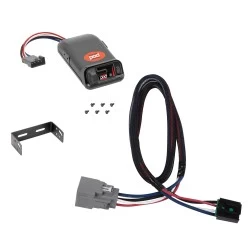 Trailer Brake Control For 20-25 Jeep Gladiator 18-25 Wrangler JL w/ Plug Play Wiring Adapter Electric Trailer Brakes Module Box Controller Pro Series POD