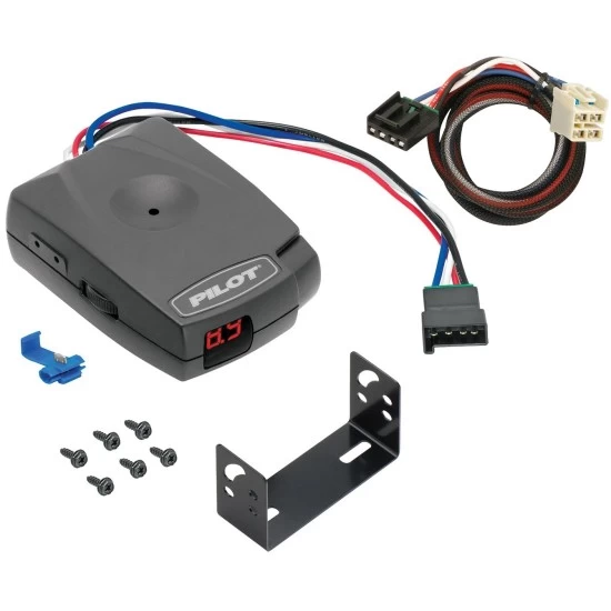Trailer Brake Control for 14-18 Chevy Silverado GMC Sierra 1500 2019 LD Legacy w/ Plug Play Wiring Adapter Eletric Trailer Brakes Module Box Controller Pro Series Pilot
