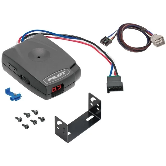 Trailer Brake Control for 10 Dodge RAM 1500 2500 3500 w/ Plug Play Wiring Adapter Eletric Trailer Brakes Module Box Controller Pro Series Pilot