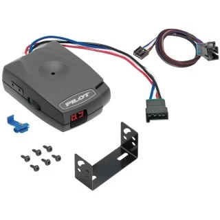 Trailer Brake Control for 05-16 Fleetwood Bounder Discovery Excursion Expedition Pace Providence Revolution w/ Plug Play Wiring Adapter Eletric Trailer Brakes Module Box Controller Pro Series Pilot