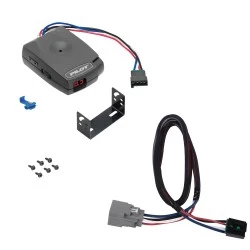 Trailer Brake Control For 20-25 Jeep Gladiator 18-25 Wrangler JL w/ Plug Play Wiring Adapter Electric Trailer Brakes Module Box Controller Pro Series Pilot