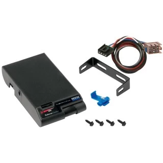 Trailer Brake Control for 03-06 GMC Yukon XL 1500 2500 1500 Denali w/ Plug Play Wiring Adapter Eletric Trailer Brakes Module Box Controller Brakeman Compact Reese